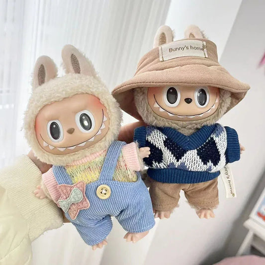 17cm Cute Mini Plush Doll'S Clothes Outfit