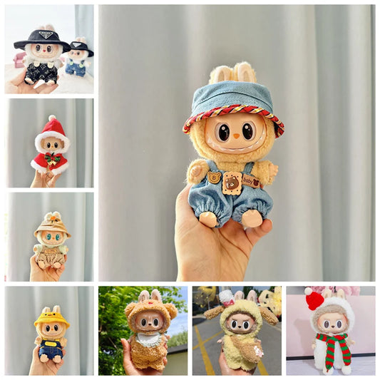 17cm Cute Mini Plush Doll'S Clothes Outfit